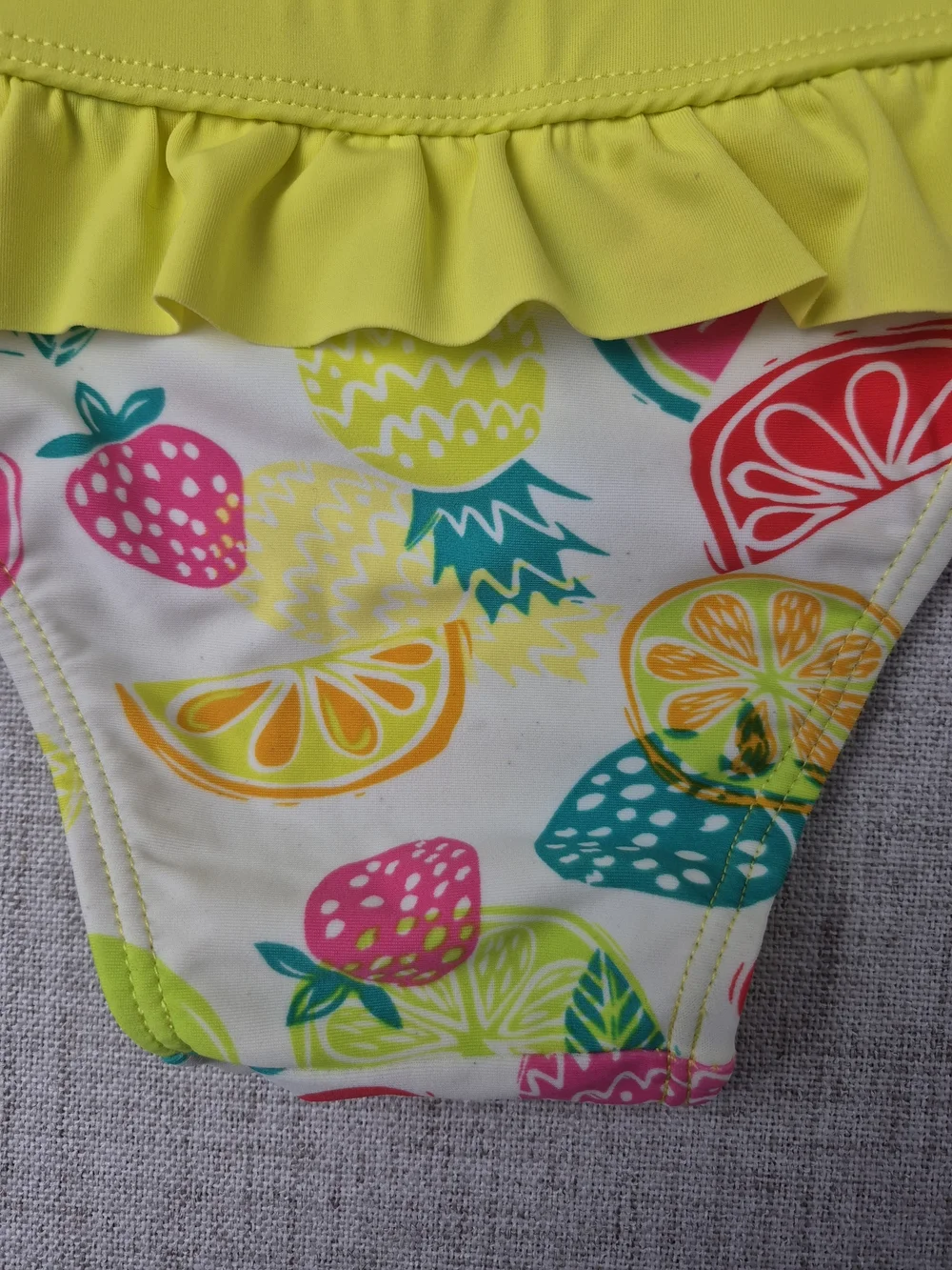 InGear Toddler Girls Tropical Fruit Long Sleeve Swimsuit Set 3T